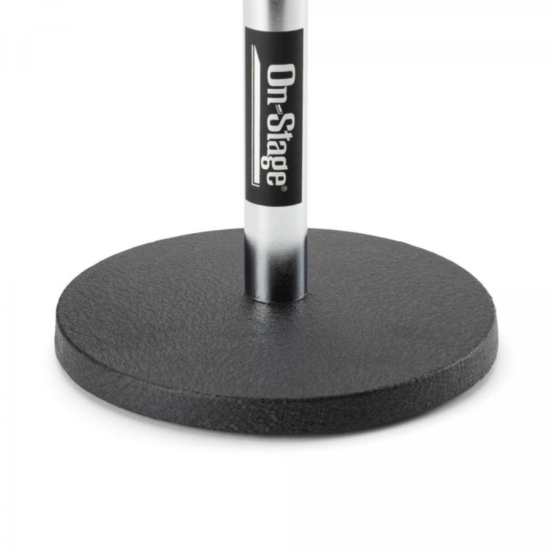 On-Stage DS7200C, Adjustable Desktop Mic Stand, Height 9"-13", Black and Chrome