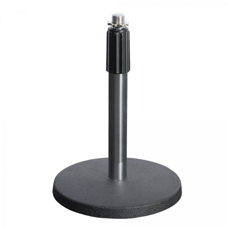On-Stage DS7200C, Adjustable Desktop Mic Stand, Height 9"-13", Black and Chrome