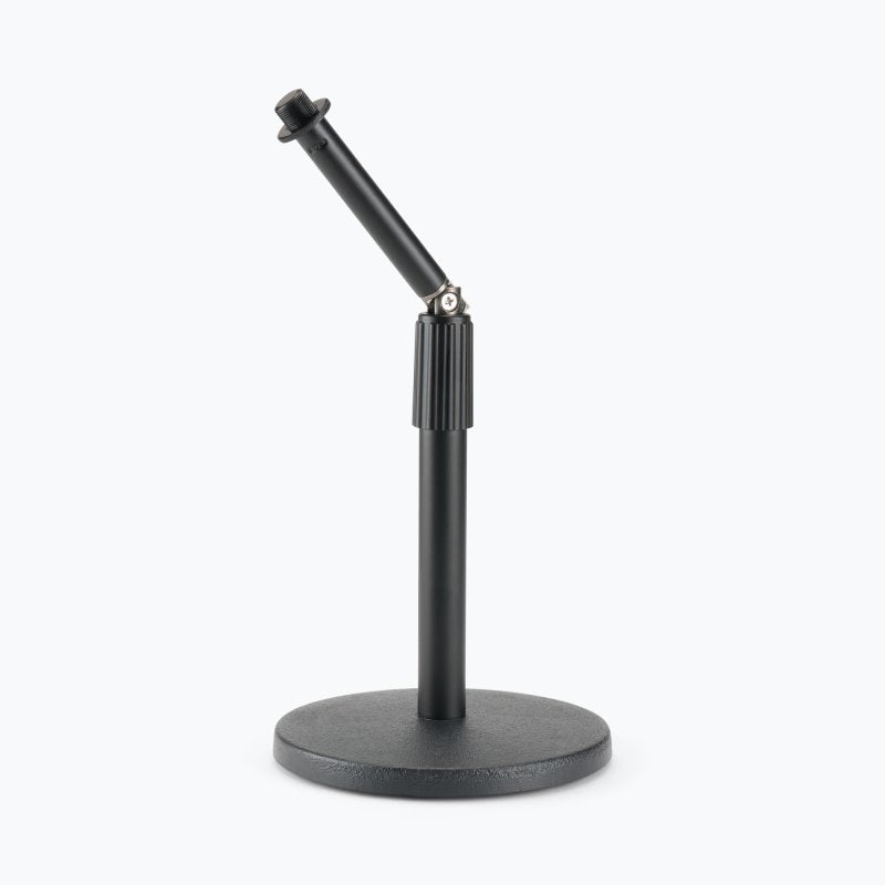 On-Stage DS8200, Adjustable Desktop Mic Stand with Rocker-Lug, Height 9"-14.25", Black