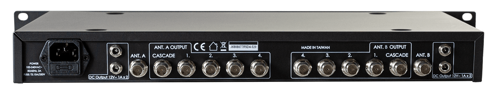 RF Venue DISTRO4 DISTRO4, 4 Channel Antenna Distribution System for Wireless Microphones