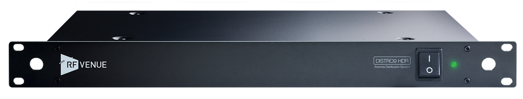 RF Venue DISTRO9 HDR DISTRO9HDR, 9 Channel Multi Zone Antenna Distribution System for Wireless Microphones