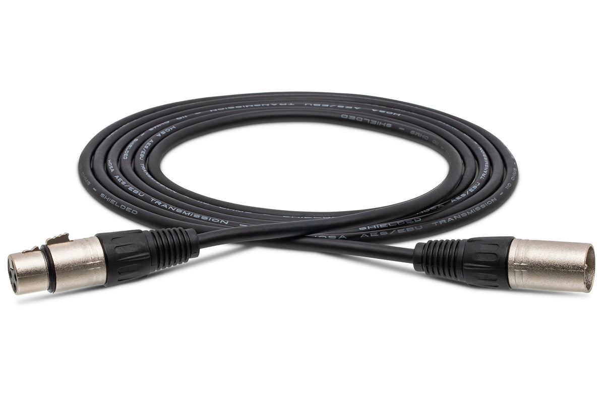 HOSA - AES/EBU Cable, Hosa XLR3F to XLR3M, 3 ft