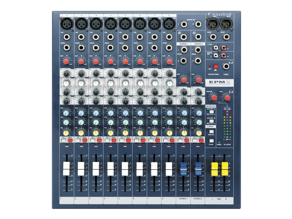 Soundcraft EPM8 Analog Mixing Console with 8 Mono Inputs