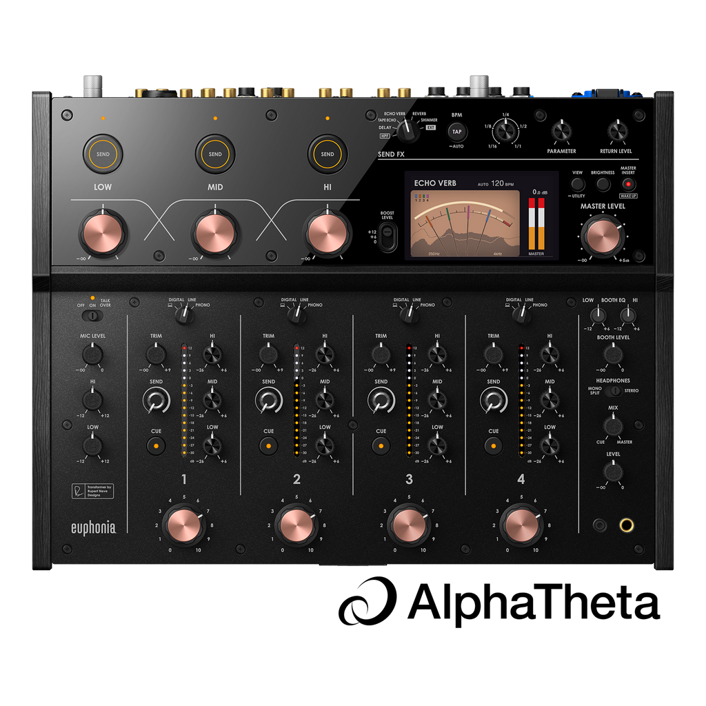 Pioneer DJ - AlphaTheta Euphonia, Professional 4-channel rotary mixer