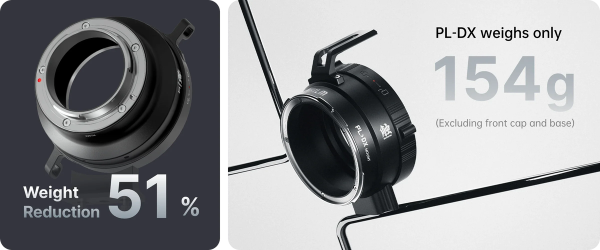 DZOFILM Octopus Adapter for EF mount lens to L mount camera, Lens Mount Adapter, Precision Cine Build