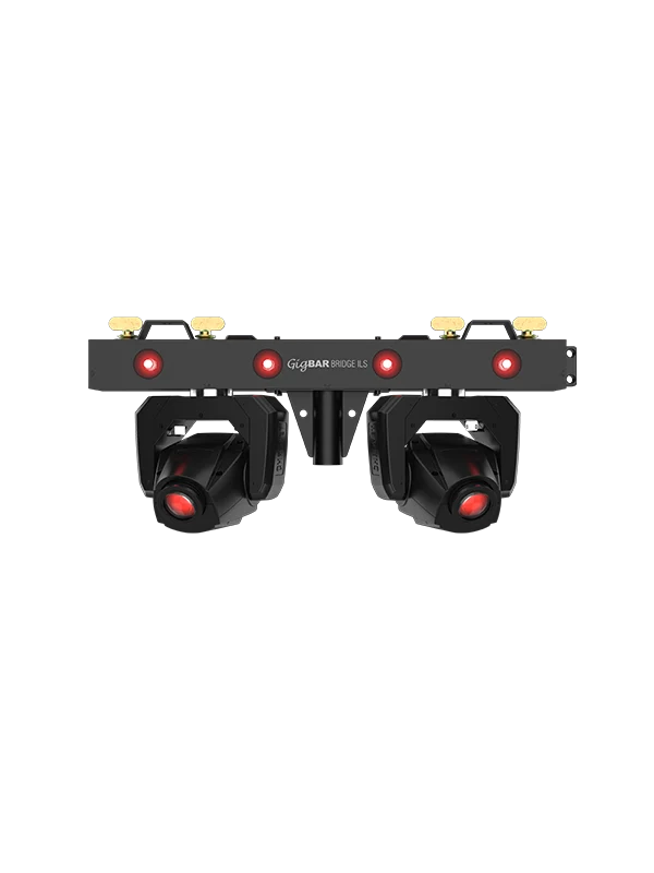 Chauvet DJ GigBAR Bridge ILS, 5-in-1 Pack-n-Go Lighting System with Bridge Bar, Derbys, Pars, Lasers and Strobes, ILS Compatible