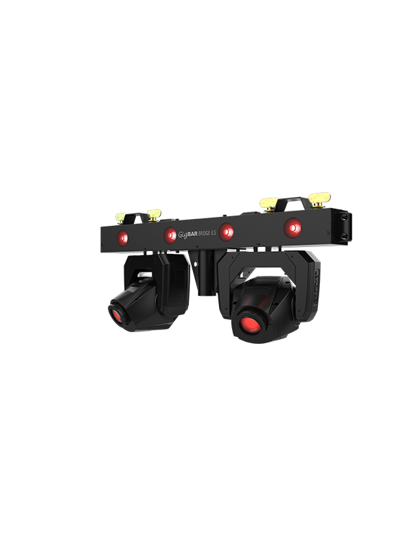 Chauvet DJ GigBAR Bridge ILS, 5-in-1 Pack-n-Go Lighting System with Bridge Bar, Derbys, Pars, Lasers and Strobes, ILS Compatible