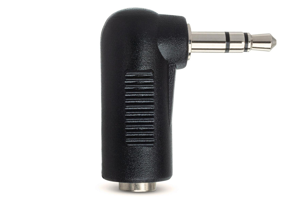 HOSA - Right-angle Adapter, 3.5 mm TRS to 3.5 mm TRS