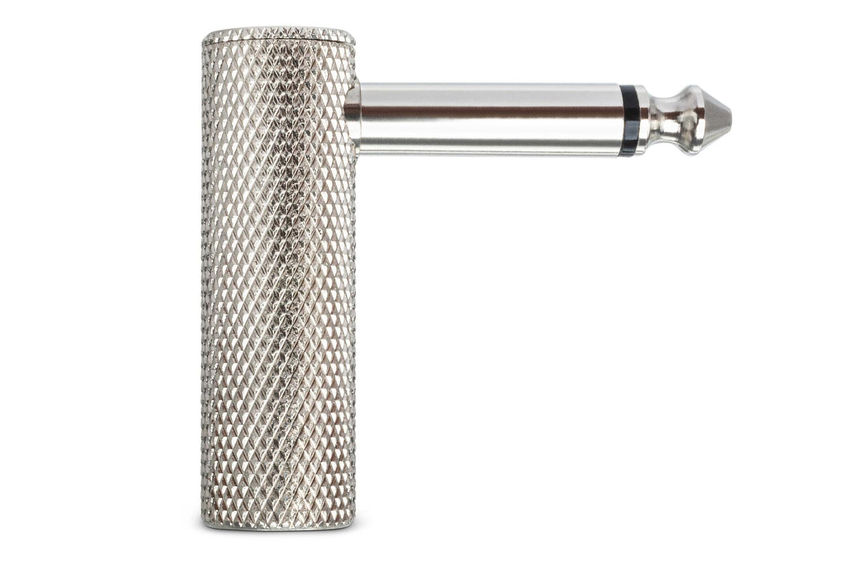 HOSA - Right-angle Adapter, 1/4 in TS to Same