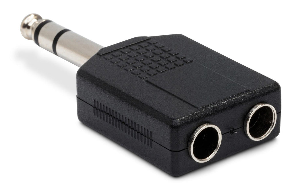 HOSA - Adapter, Dual 1/4 in TRS to 1/4 in TRS