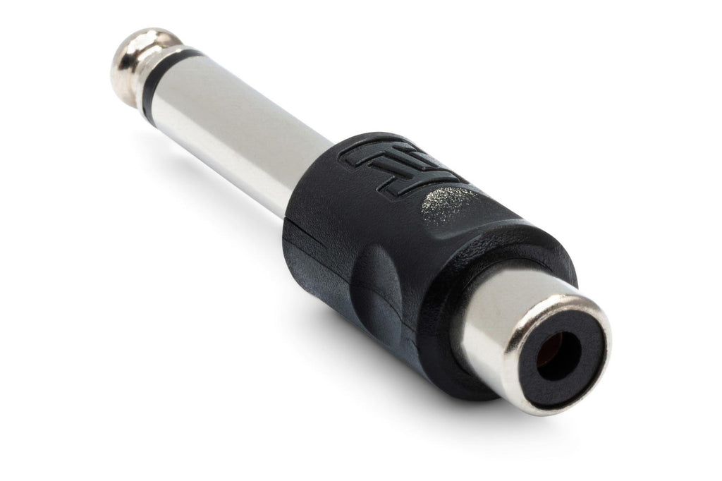 HOSA - Adapters, RCA to 1/4 in TS, 2 pc