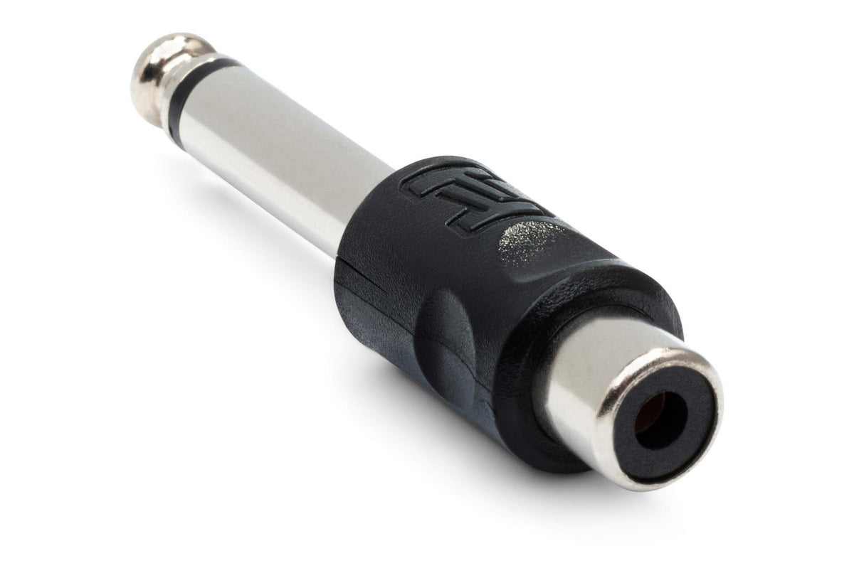 HOSA - Adapters, RCA to 1/4 in TS, 2 pc