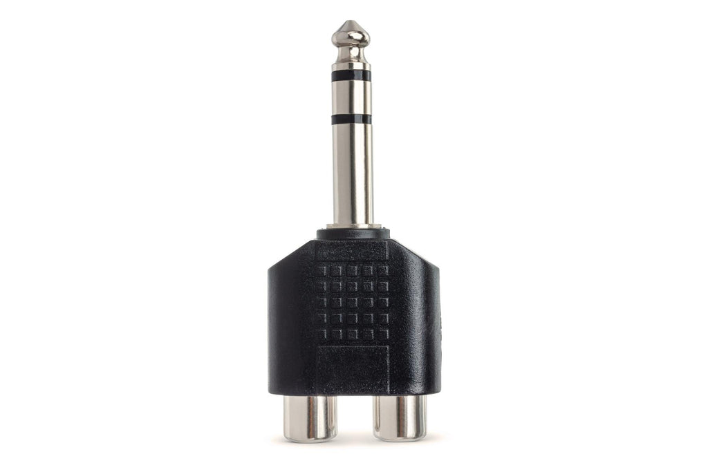 HOSA - Adapter, Dual RCA to 1/4 in TRS