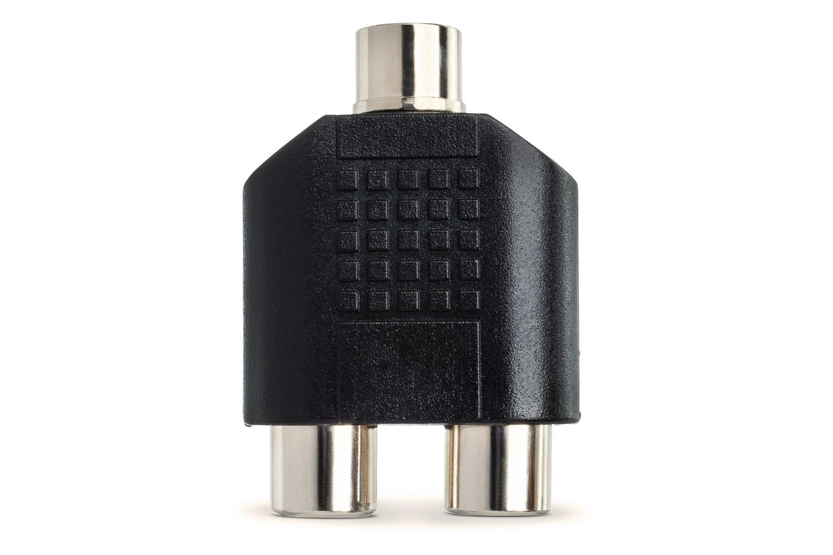 HOSA - Coupler, 3.5 mm TRS to Dual RCA