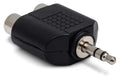 HOSA - Adapter, Dual RCA to 3.5 mm TRS