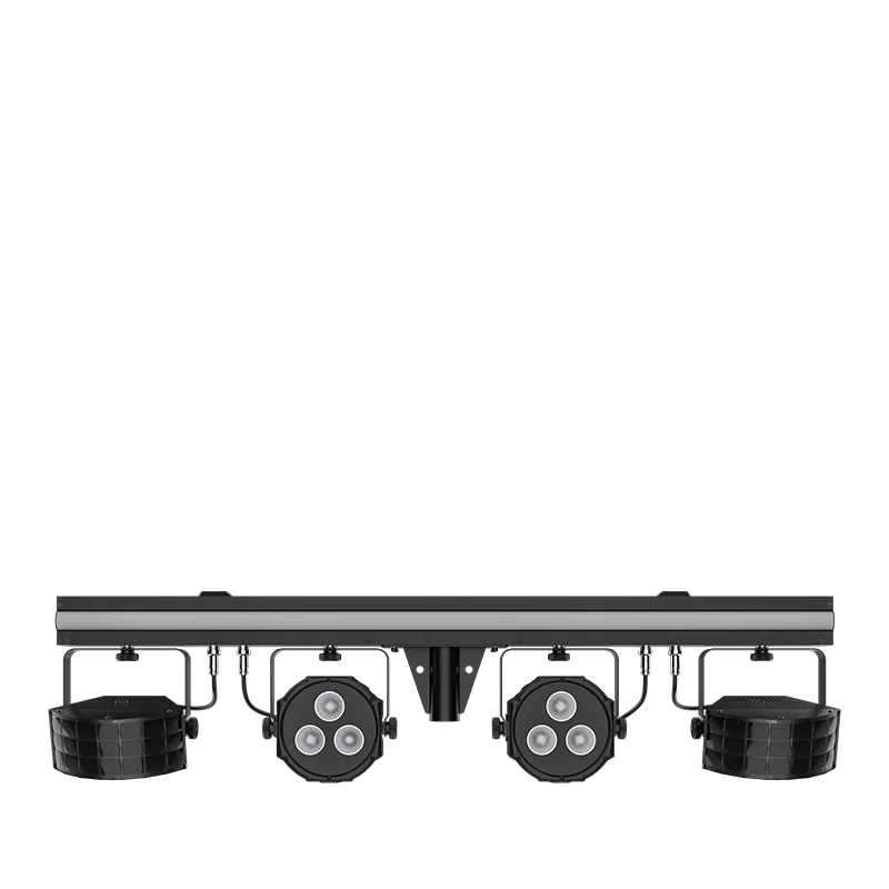 Chauvet DJ GigBAR 3 ILS, 4-in-1 Pack-n-Go Lighting System with Derbys, Wash, Lasers and Strobe Effects, ILS Compatible