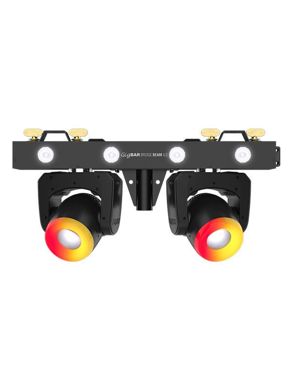 Chauvet DJ GigBAR Bridge Beam ILS, 6-in-1 Pack-n-Go Lighting System with Moving Beam Effects, Derbys, Pars, Lasers and Strobes, ILS Compatible