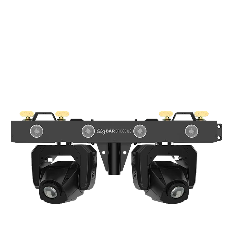 Chauvet DJ GigBAR Bridge ILS, 5-in-1 Pack-n-Go Lighting System with Bridge Bar, Derbys, Pars, Lasers and Strobes, ILS Compatible