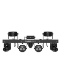 Chauvet DJ GigBAR Move ILS, 5-in-1 Pack-n-Go Lighting System with Moving Heads, Derbys, Pars, Lasers and Strobes, ILS Compatible