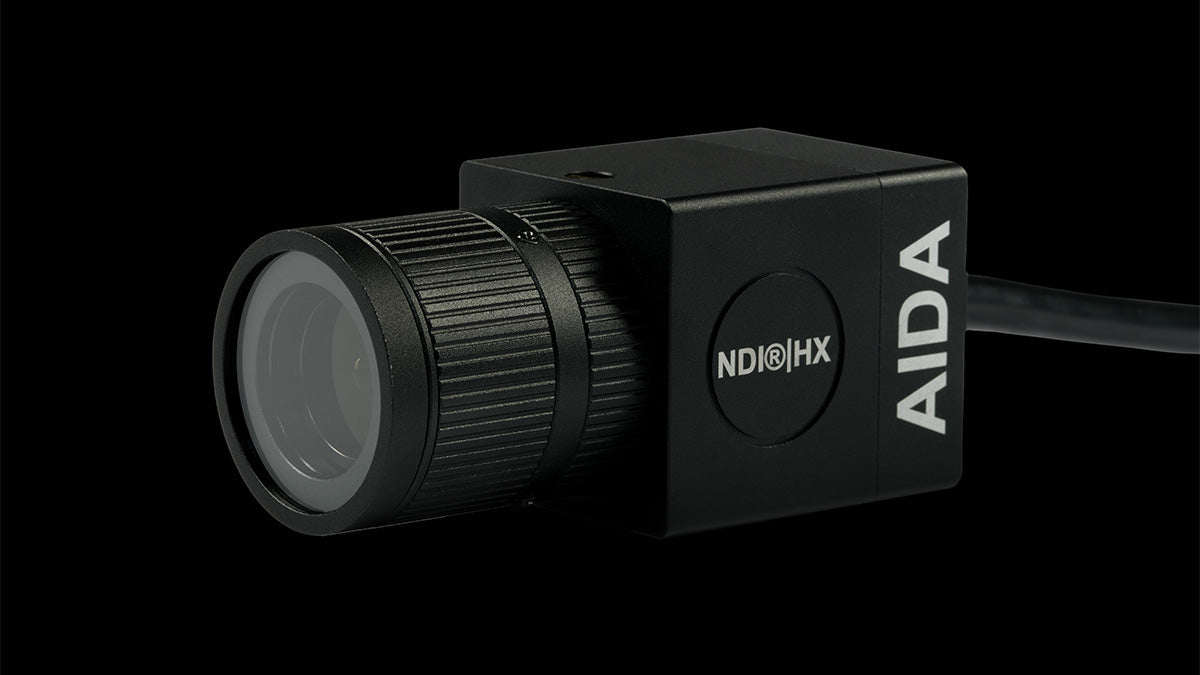 AIDA HD-NDI-VF, FHD NDI®|HX/IP/SRT PoE Weatherproof Varifocal Lens 2.8-12mm POV Camera.