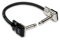 HOSA PRO - Pro Guitar Patch Cable, REAN Low-profile Right-angle to Same, 18 in