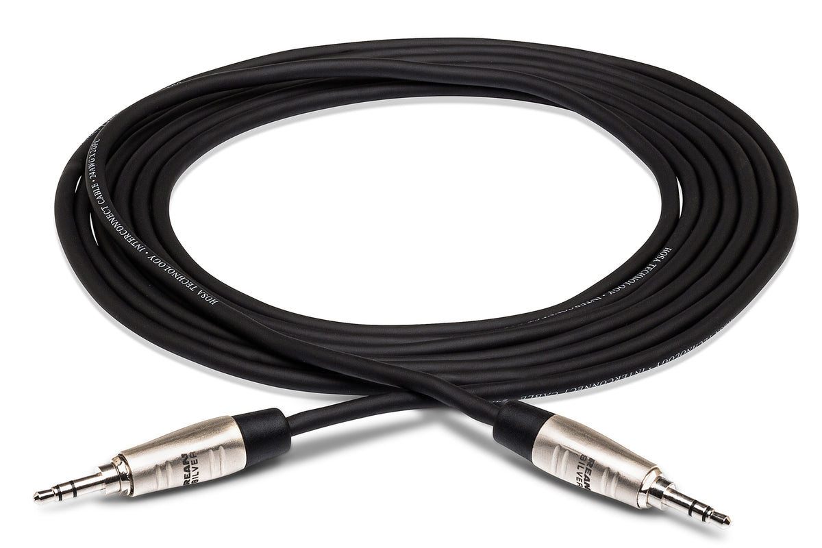 HOSA PRO - Pro Stereo Interconnect, REAN 3.5 mm TRS to Same, 10 ft