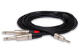 HOSA PRO - Pro Stereo Breakout, REAN 3.5 mm TRS to Dual 1/4 in TS, 3 ft