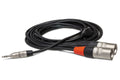 HOSA PRO - Pro Stereo Breakout, REAN 3.5 mm TRS to Dual XLR3M, 15 ft