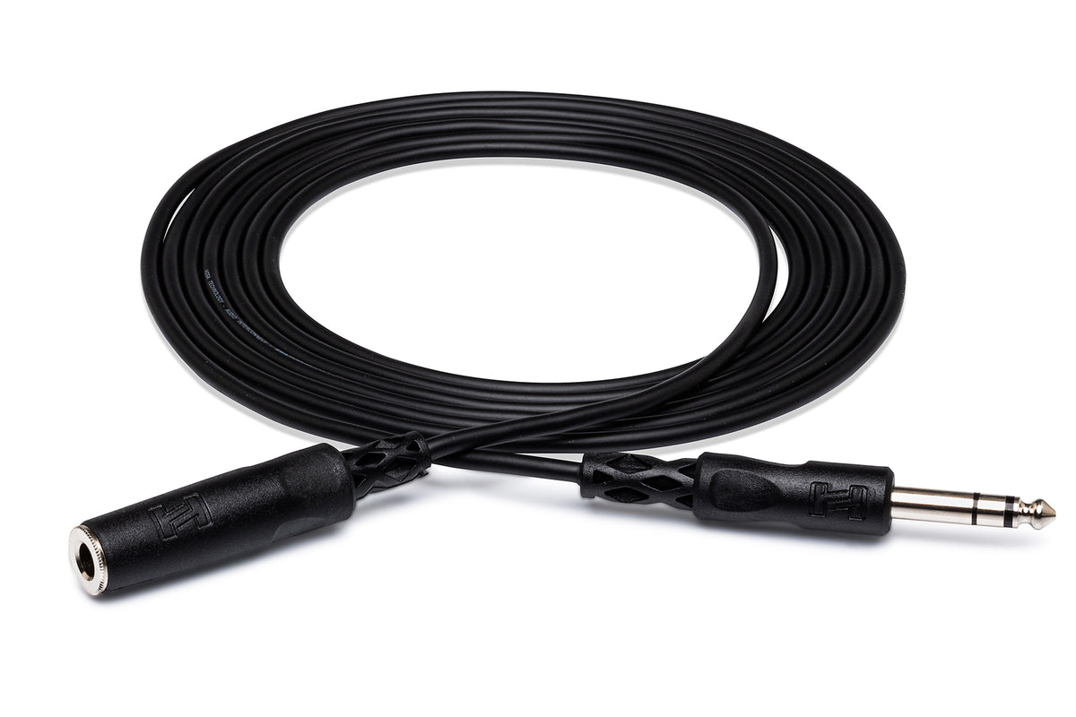HOSA - Headphone Extension Cable, 1/4 in TRS to 1/4 in TRS, 10 ft
