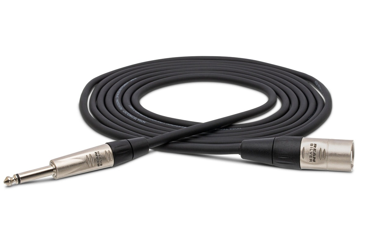 HOSA PRO - Pro Unbalanced Interconnect, REAN 1/4 in TS to XLR3M, 15 ft