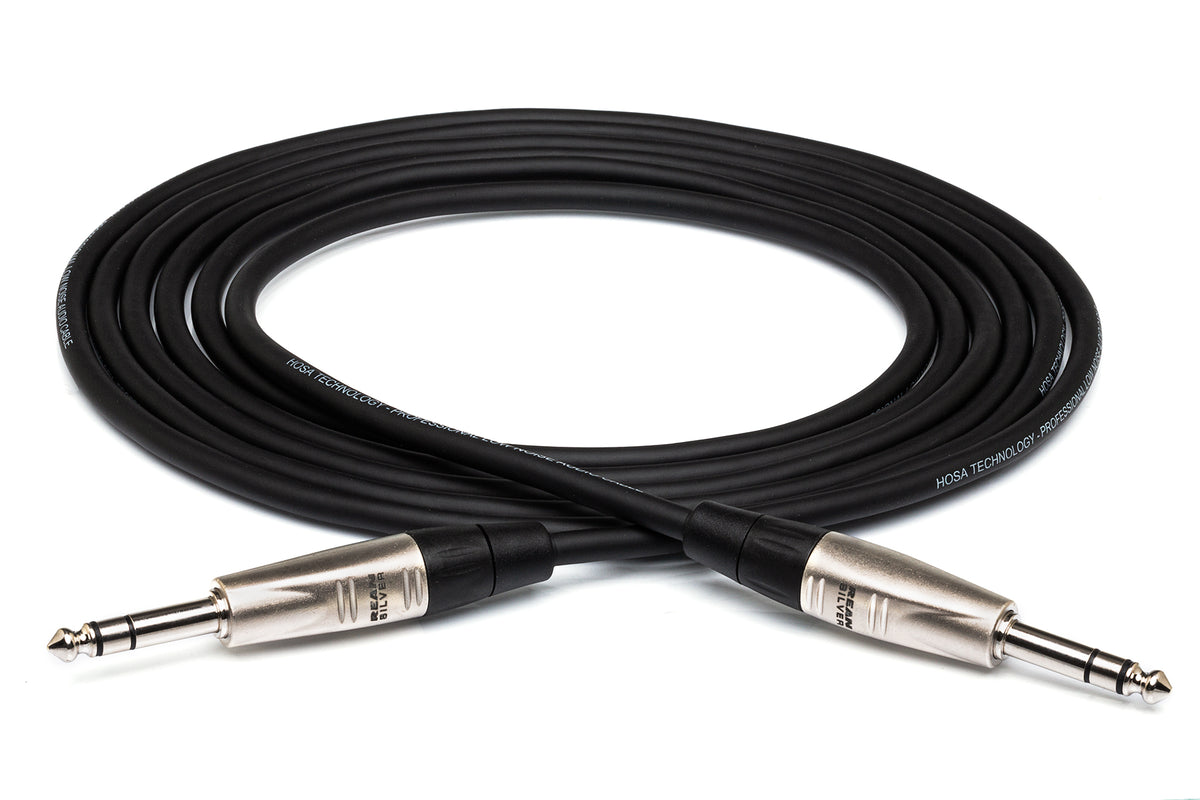 HOSA PRO - Pro Stereo Interconnect, Dual REAN 1/4 in TRS to Same, 1.5 ft
