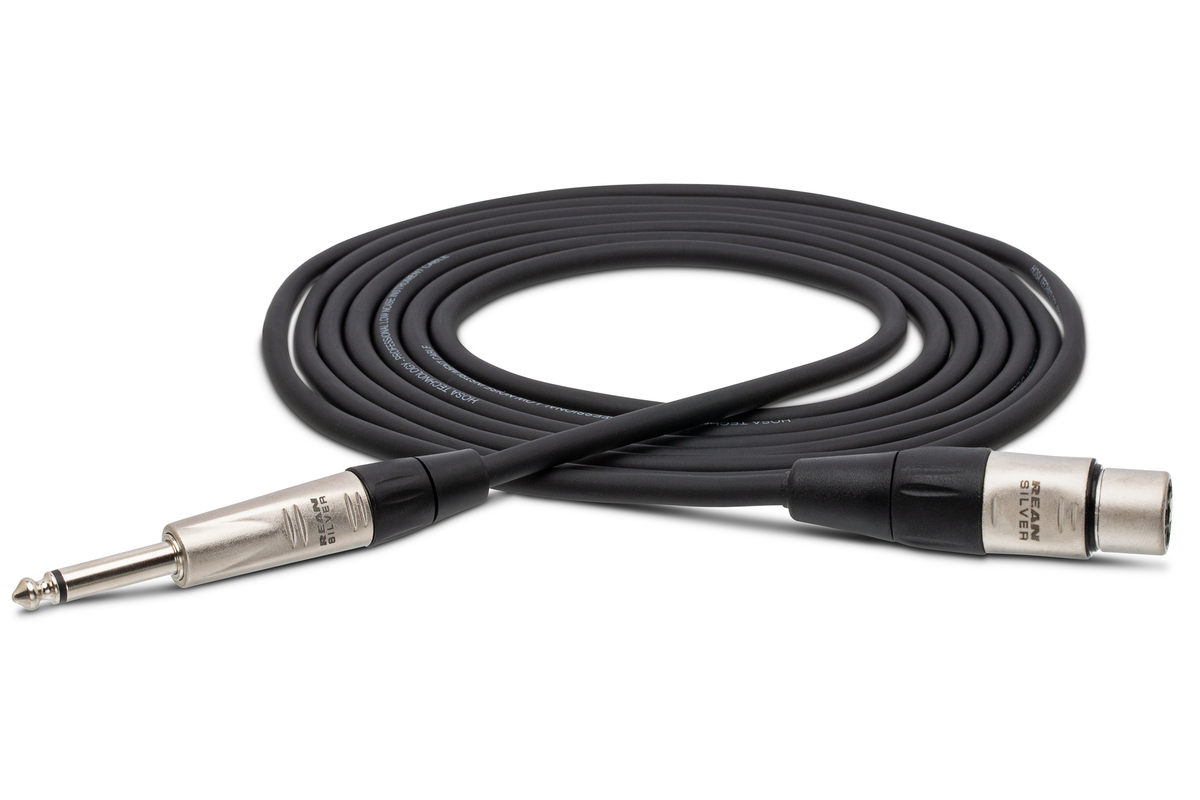 HOSA PRO - Pro Unbalanced Interconnect, REAN XLR3F to 1/4 in TS, 20 ft