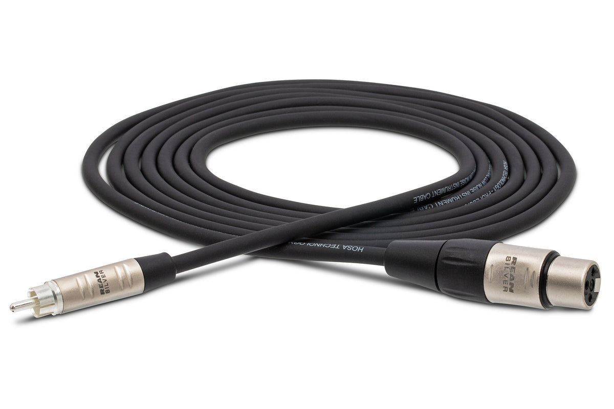 HOSA PRO - Pro Unbalanced Interconnect, REAN XLR3F to RCA, 15 ft