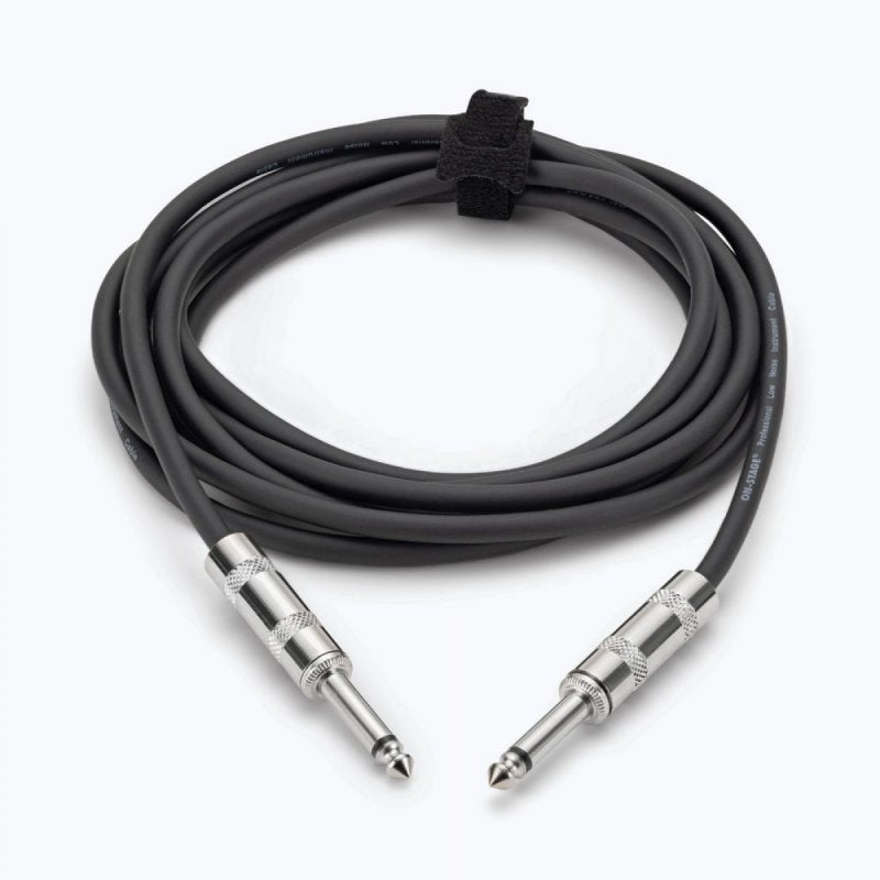 On-Stage IC-10, Instrument Cable (QTR-QTR, 10'), 10' Length, QTR-QTR Cable, 20AWG / 22AWG Wire Gauge