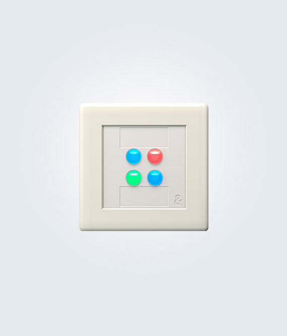 Allen & Heath IP4W 4-Channel Wall Controller (White) - View 2