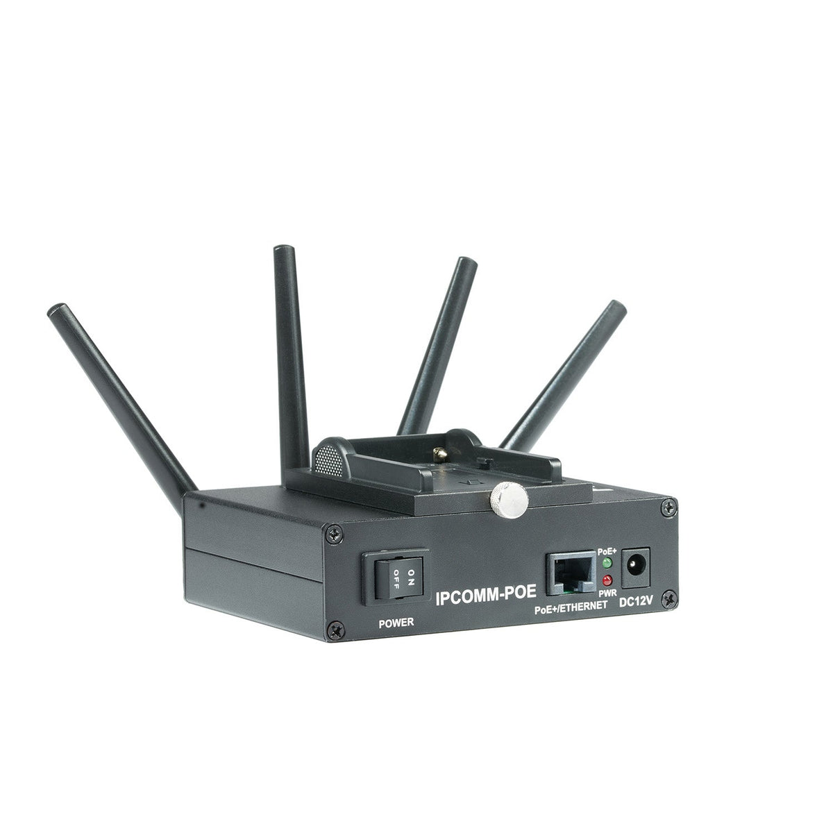 AIDA IPCOMM-POE, Portable Wireless Video & Control Transmitter with PoE+ Injection / NPF Battery Support (NPF Battery Not Included)