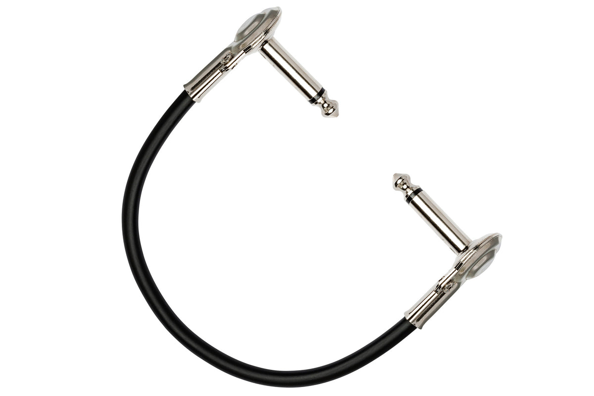 HOSA - Guitar Patch Cable, Low-profile Right-angle to Same, 6 in