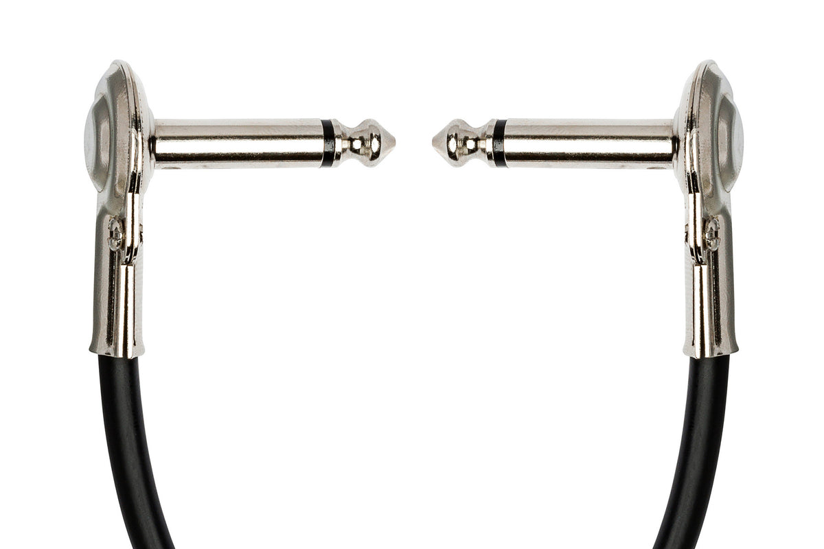 HOSA - Guitar Patch Cable, Low-profile Right-angle to Same, 6 in