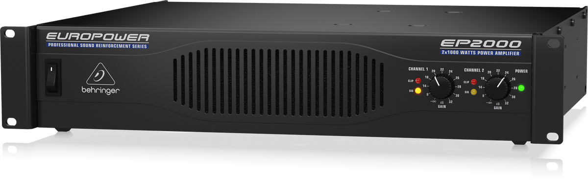 Behringer EP2000 Professional 2000W Stereo Power Amplifier with ATR Technology
