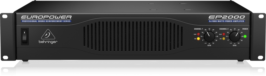 Behringer EP2000 Professional 2000W Stereo Power Amplifier with ATR Technology