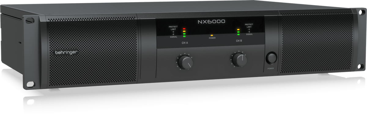 Behringer NX6000 Ultra-Lightweight 6000-Watt Class-D Power Amplifier with SmartSense Loudspeaker