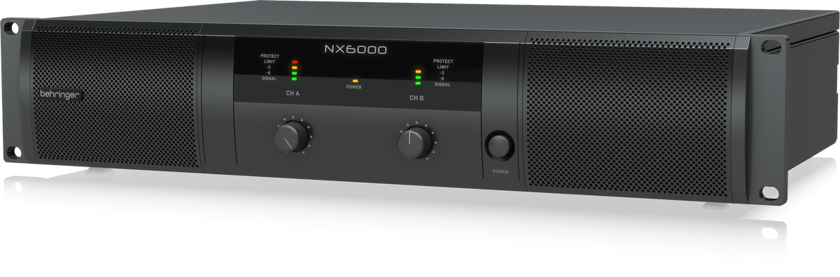 Behringer NX6000 Ultra-Lightweight 6000-Watt Class-D Power Amplifier with SmartSense Loudspeaker