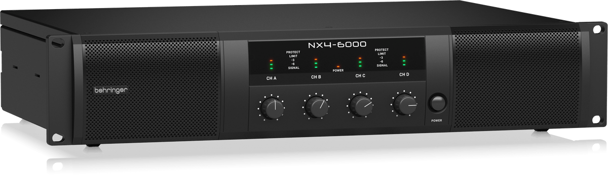 Behringer NX4-6000 Ultra-Lightweight 6000W 4-Channel Class-D Power Amplifier