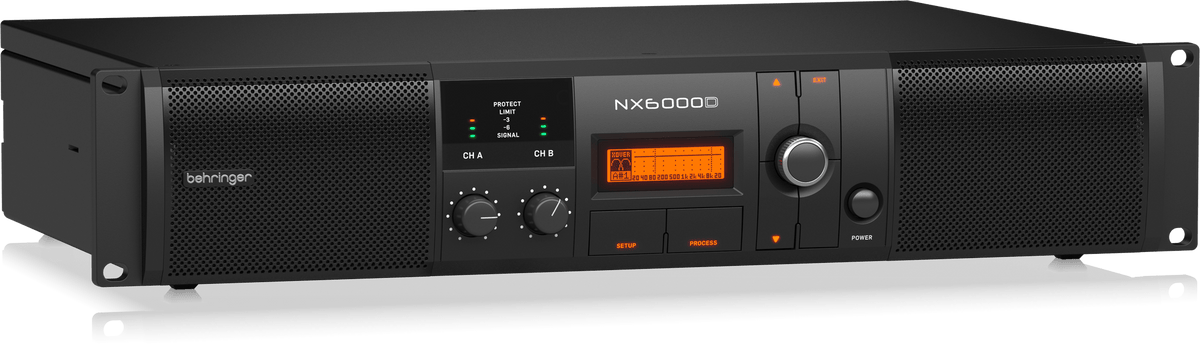 Behringer NX6000D Ultra-Lightweight 6000-Watt Class-D Power Amplifier with DSP Control