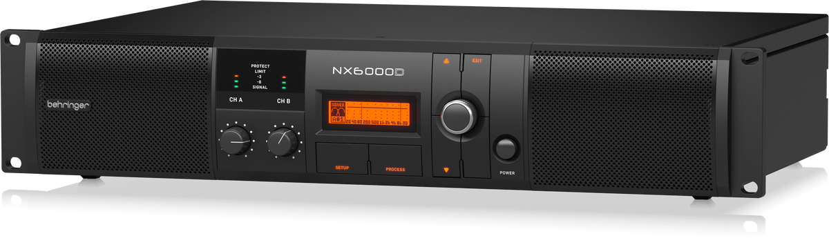 Behringer NX6000D Ultra-Lightweight 6000-Watt Class-D Power Amplifier with DSP Control