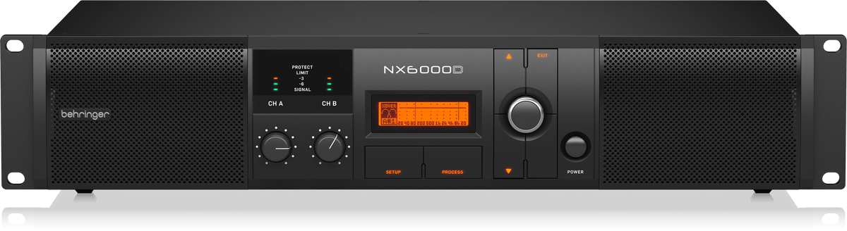 Behringer NX6000D Ultra-Lightweight 6000-Watt Class-D Power Amplifier with DSP Control