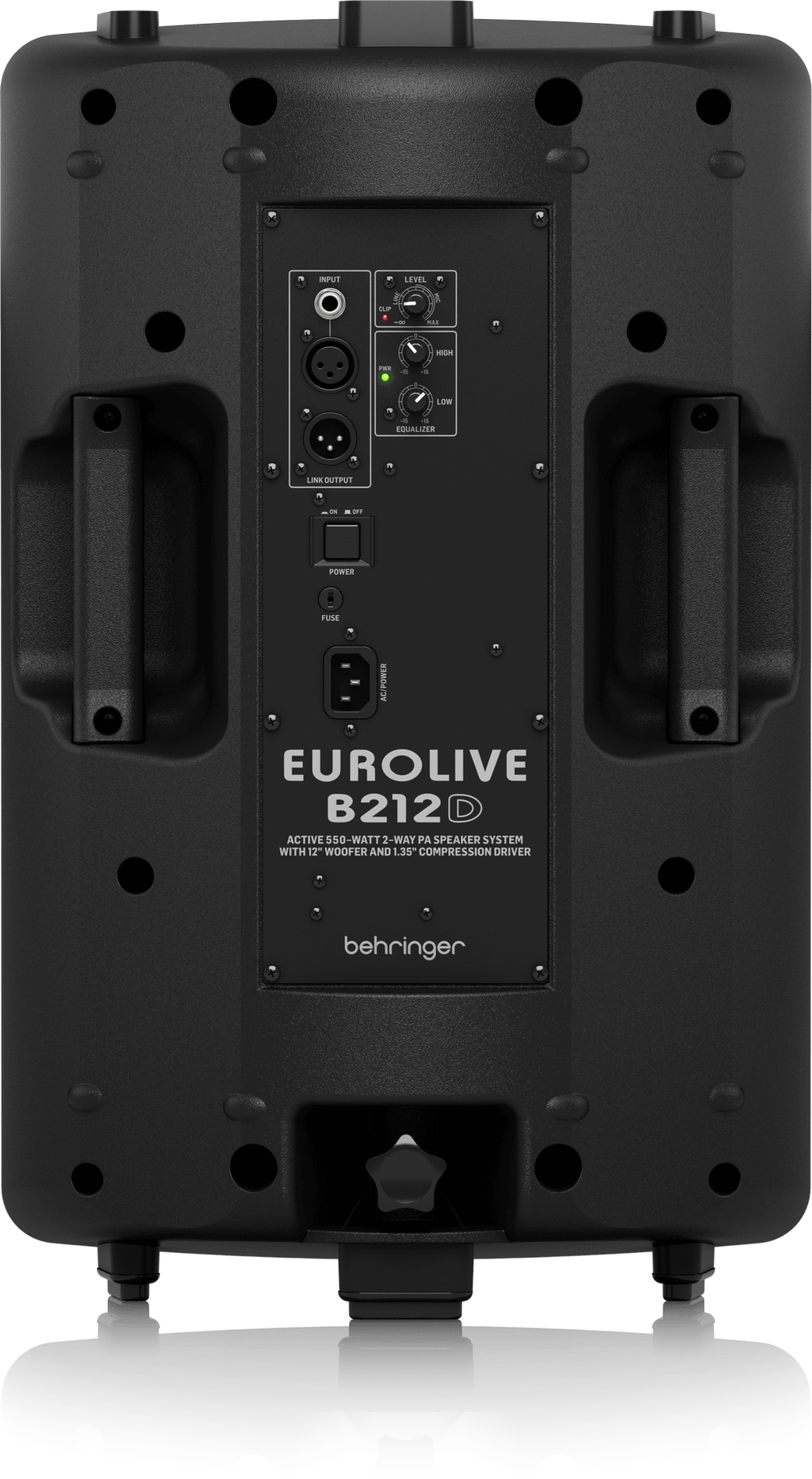 Behringer B212D Active 550W 2-Way PA Speaker System with 12" Woofer and 1.35" Compression Driver