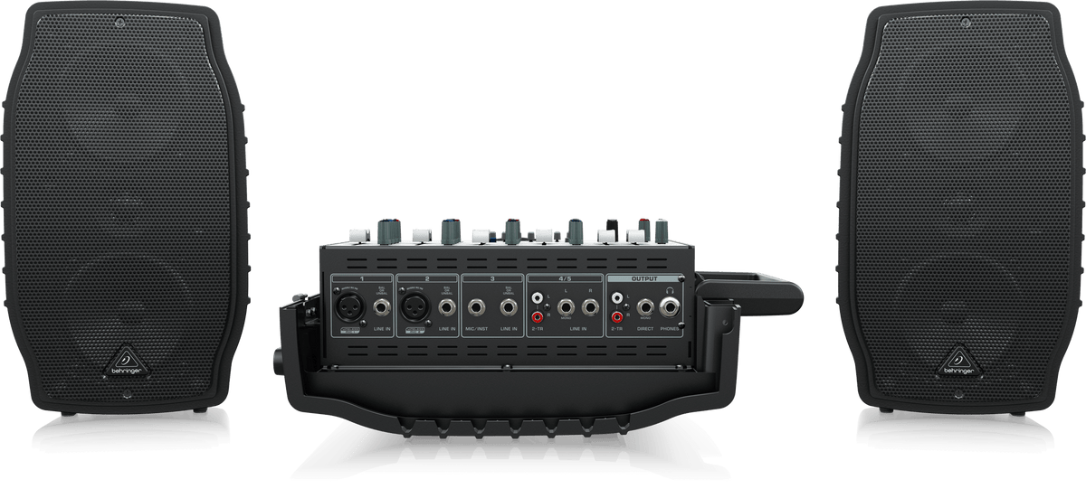 Behringer Europort PPA200 Ultra-Compact 200W 5-Channel Powered Mixer with Wireless Microphone Option