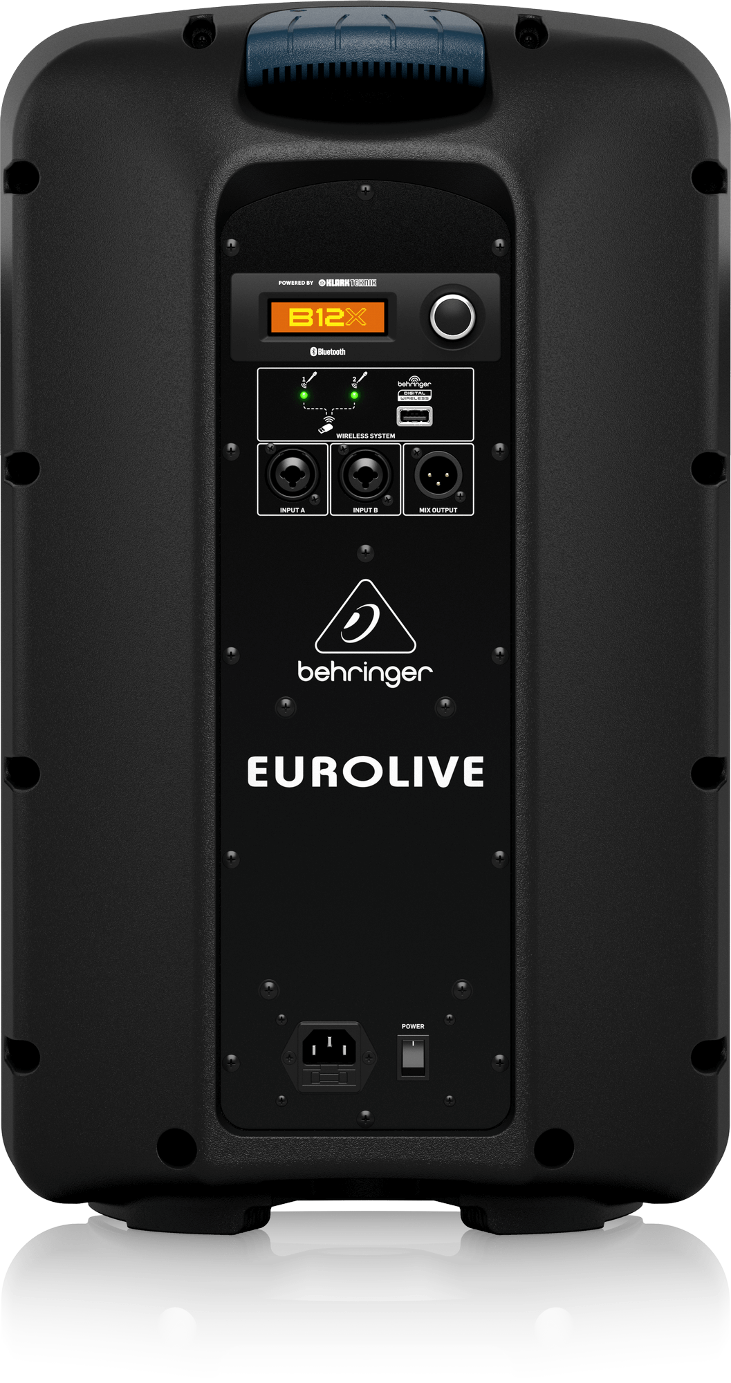 Behringer B12X 1000 Watt 2 Way 12" Powered Loudspeaker with Digital Mixer