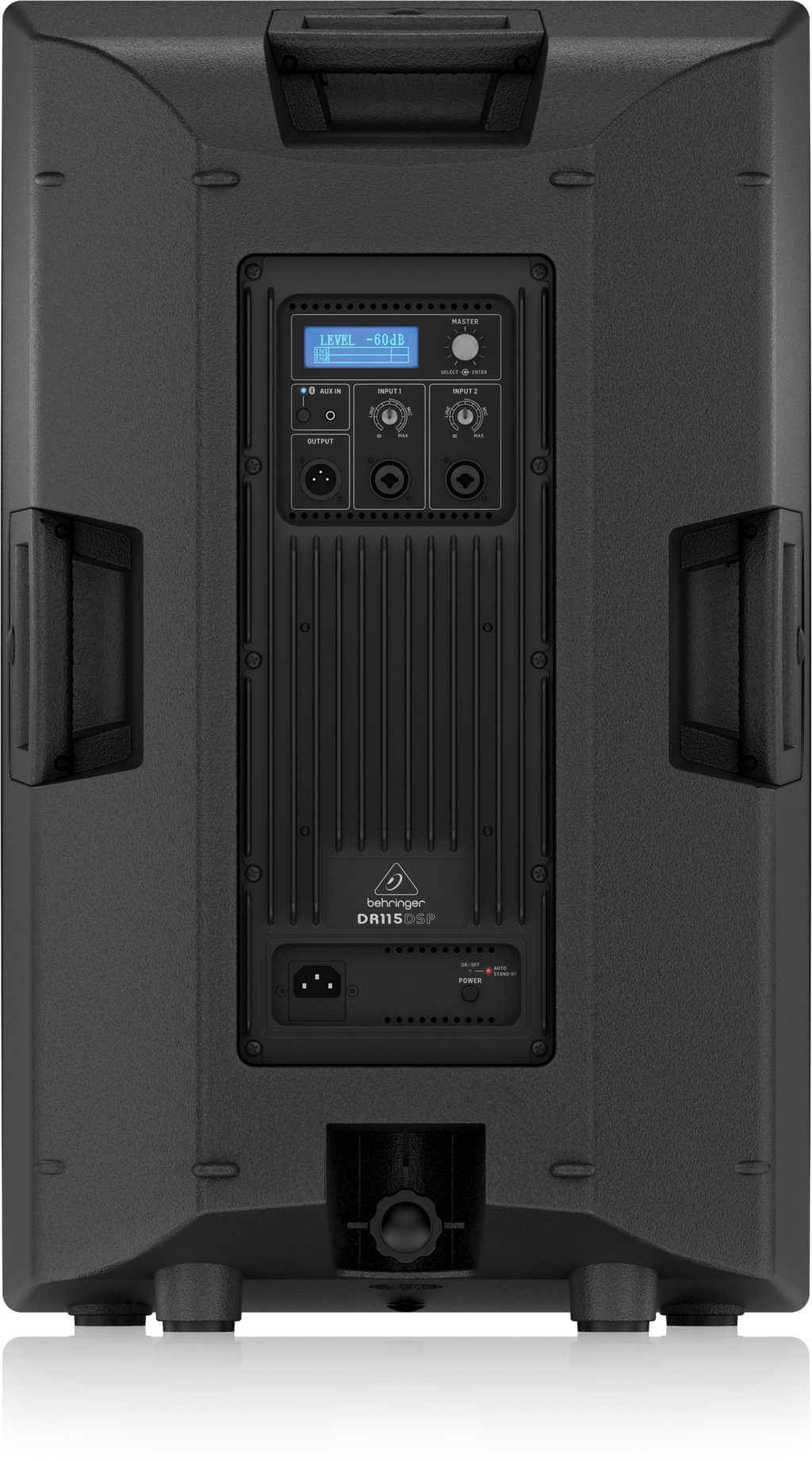 Behringer DR115DSP 1400W active 15-inch PA speaker with onboard DSP, Bluetooth and 2-channel mixer